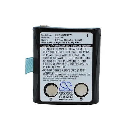 Bsc Preferred Trisquare TSX100 TSX300 Two Way Radio Replacement Battery CS-TSX100TW.2